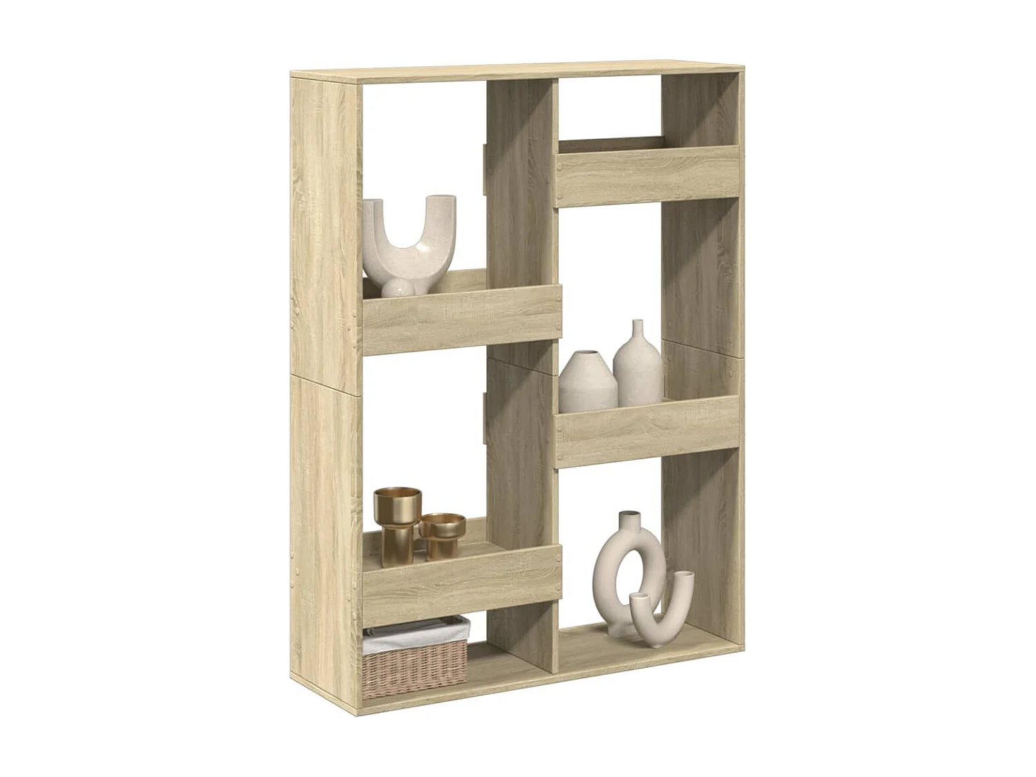 Parete divisoria in rovere Sonoma 100x33x135cm in legno ingegnerizzato