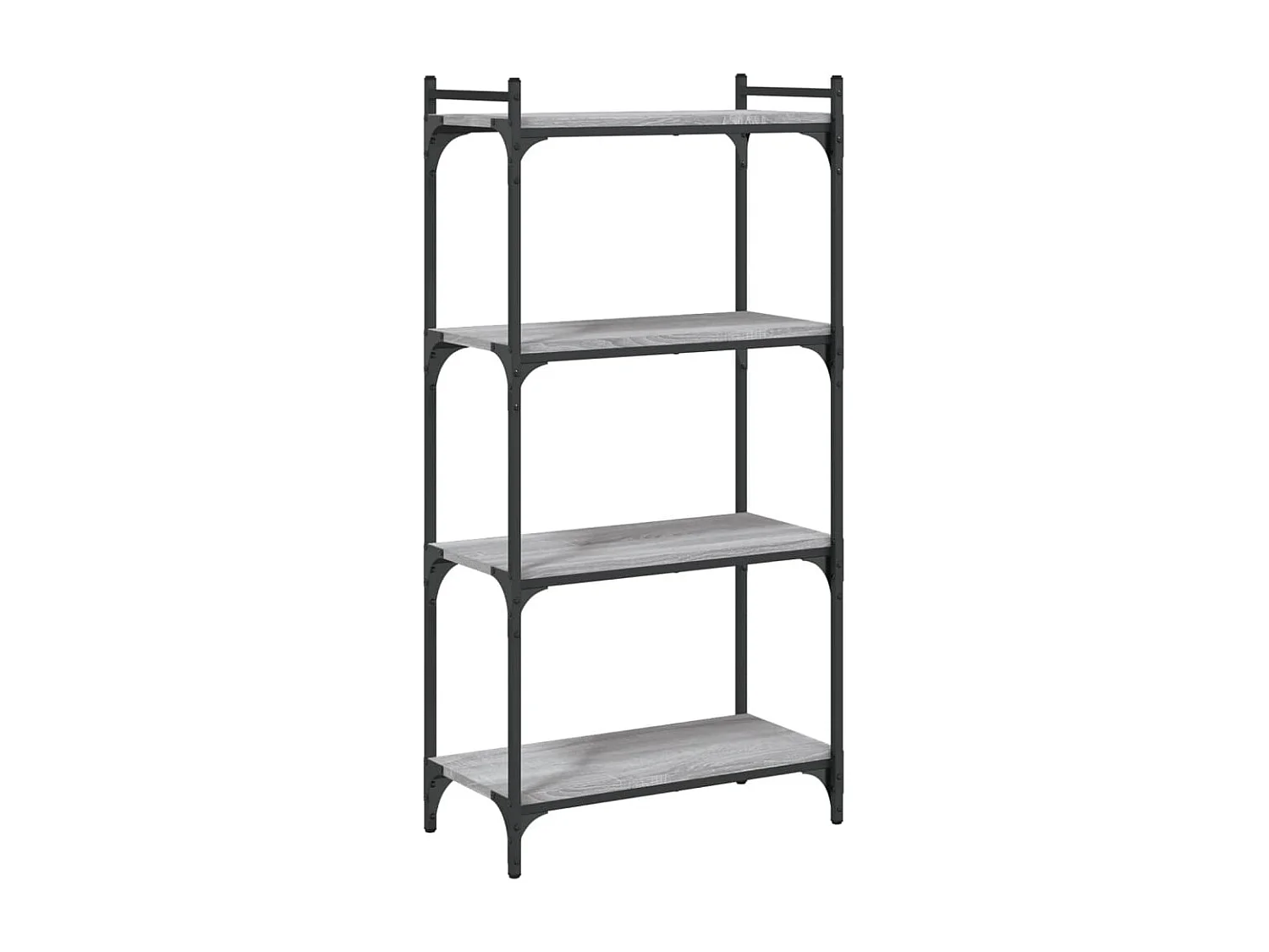 Bibliothèque à 4 niveaux sonoma gris 60x30x120 cm