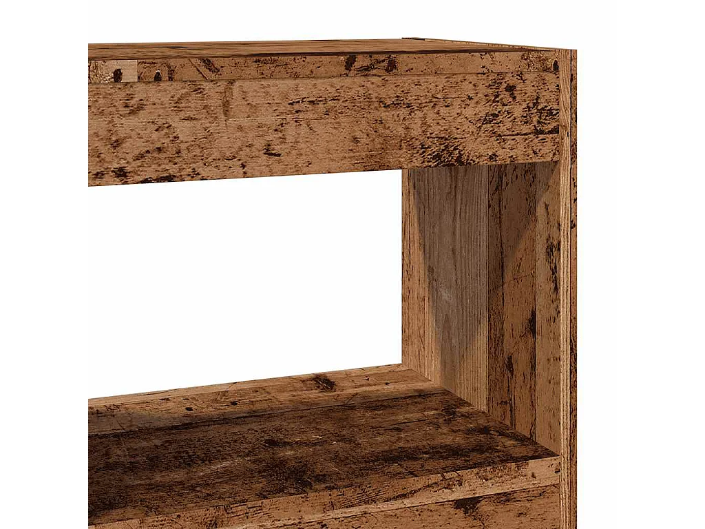 Bibliothèque/Cloison de séparation vieux bois 40x30x72 cm