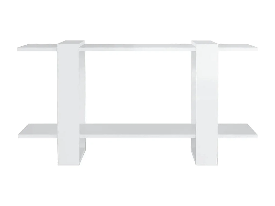 Bibliothèque Blanc brillant 100x30x51 cm bois d'ingénierie