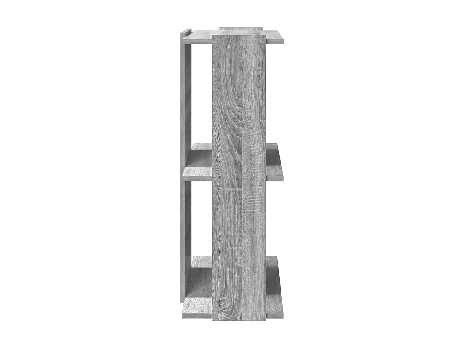 Libreria a 3 ripiani Sonoma Grey 60x30x80cm in legno ingegnerizzato