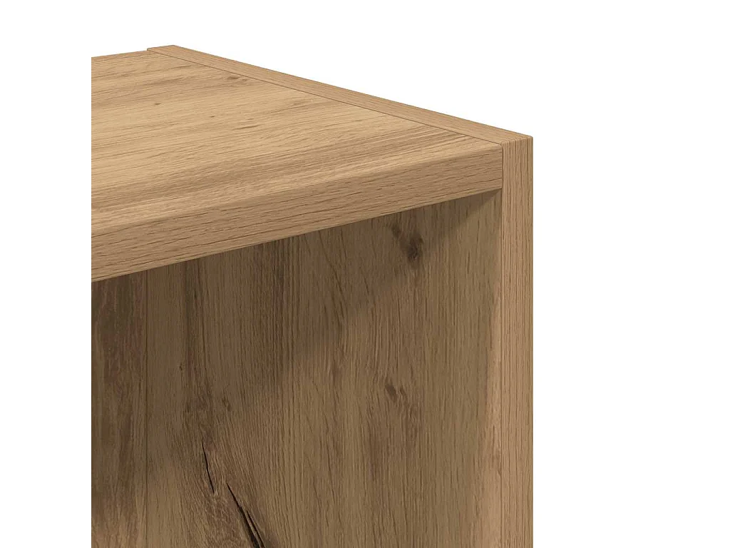 Bibliothèque chêne artisanal 31x24x77 cm bois d'ingénierie