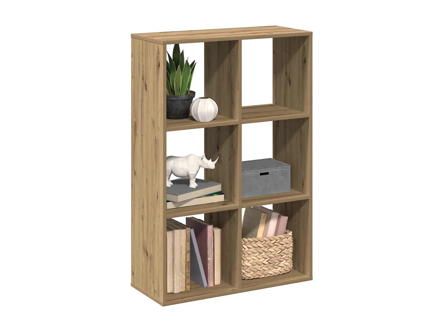 Étagère séparatrice de pièce chêne artisanal 69,5x29x103,5 cm