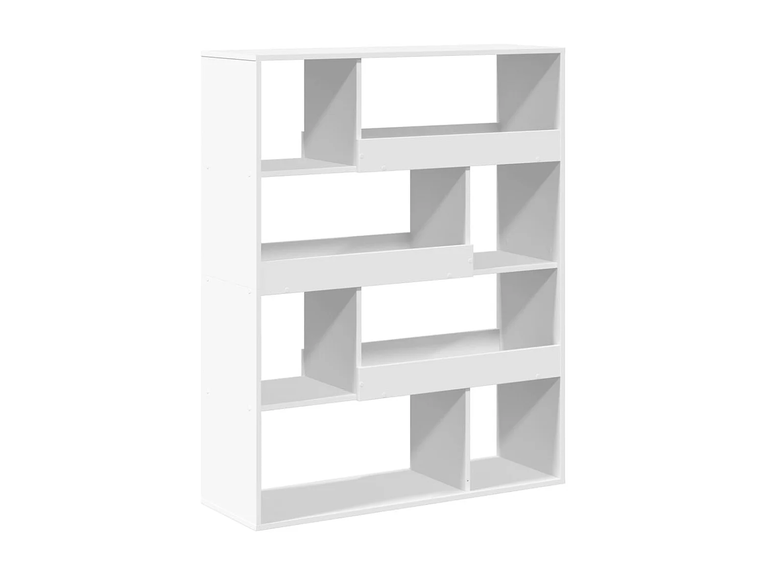 Tabique divisorio blanco 100x33x125,5 cm madera contrachapada