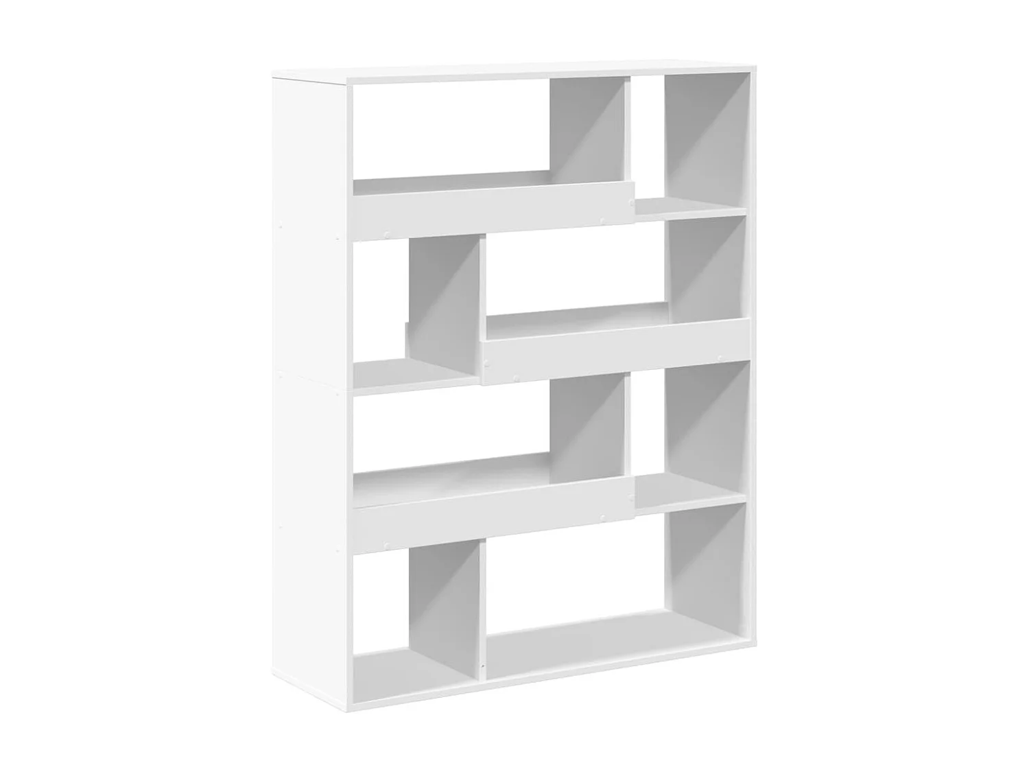 Tabique divisorio blanco 100x33x125,5 cm madera contrachapada