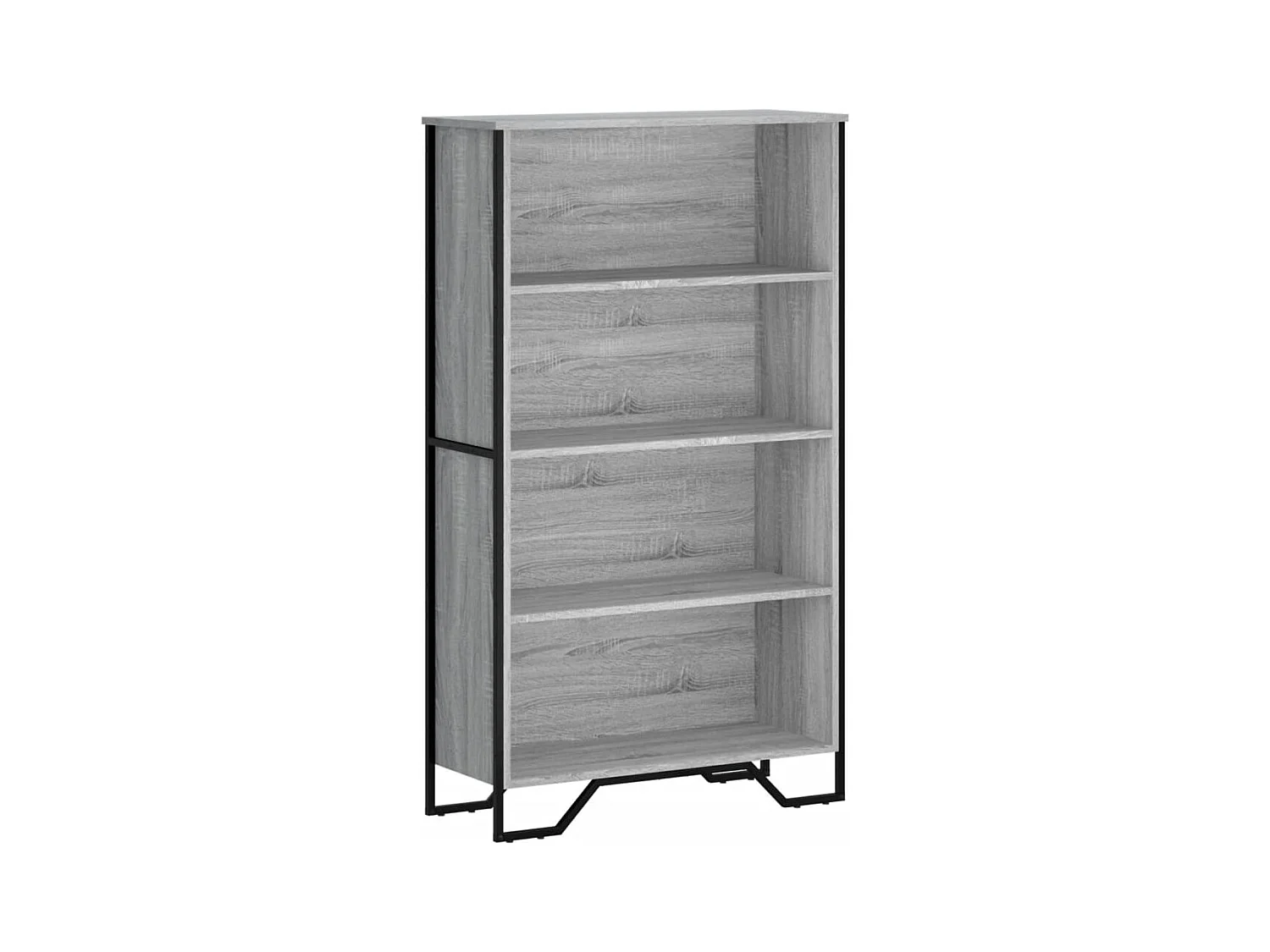 Sonoma grijze boekenkast 80x31x137,5 cm bewerkt hout