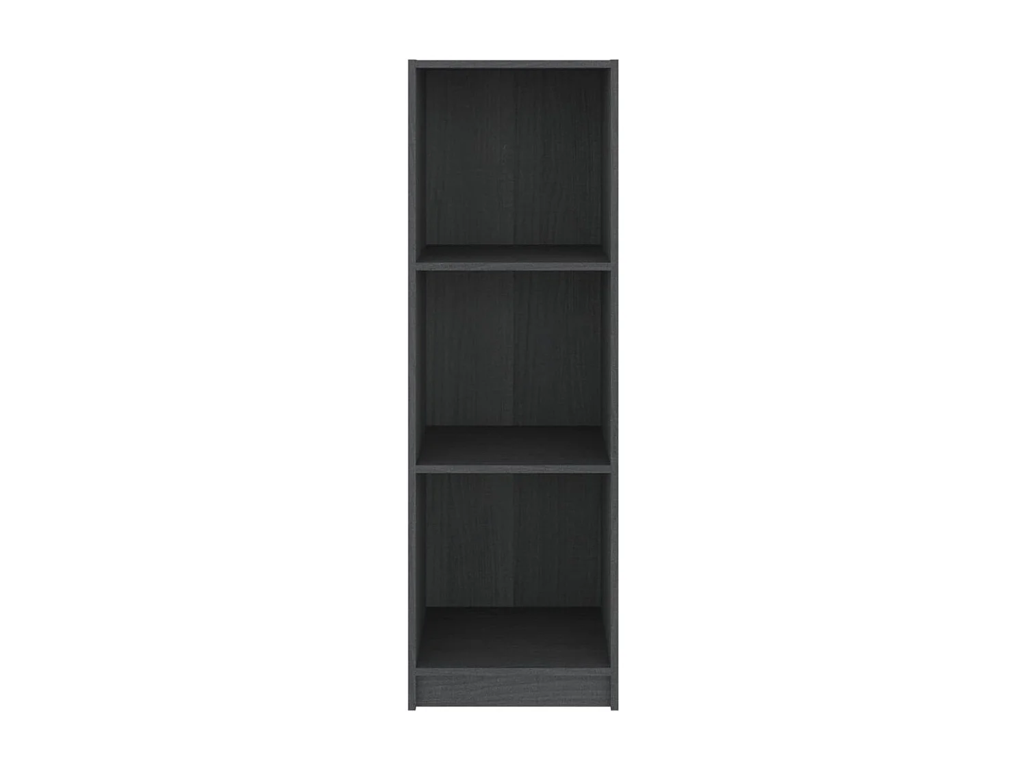 Libreria/Separatore grigio 36x33x110 cm pino massello