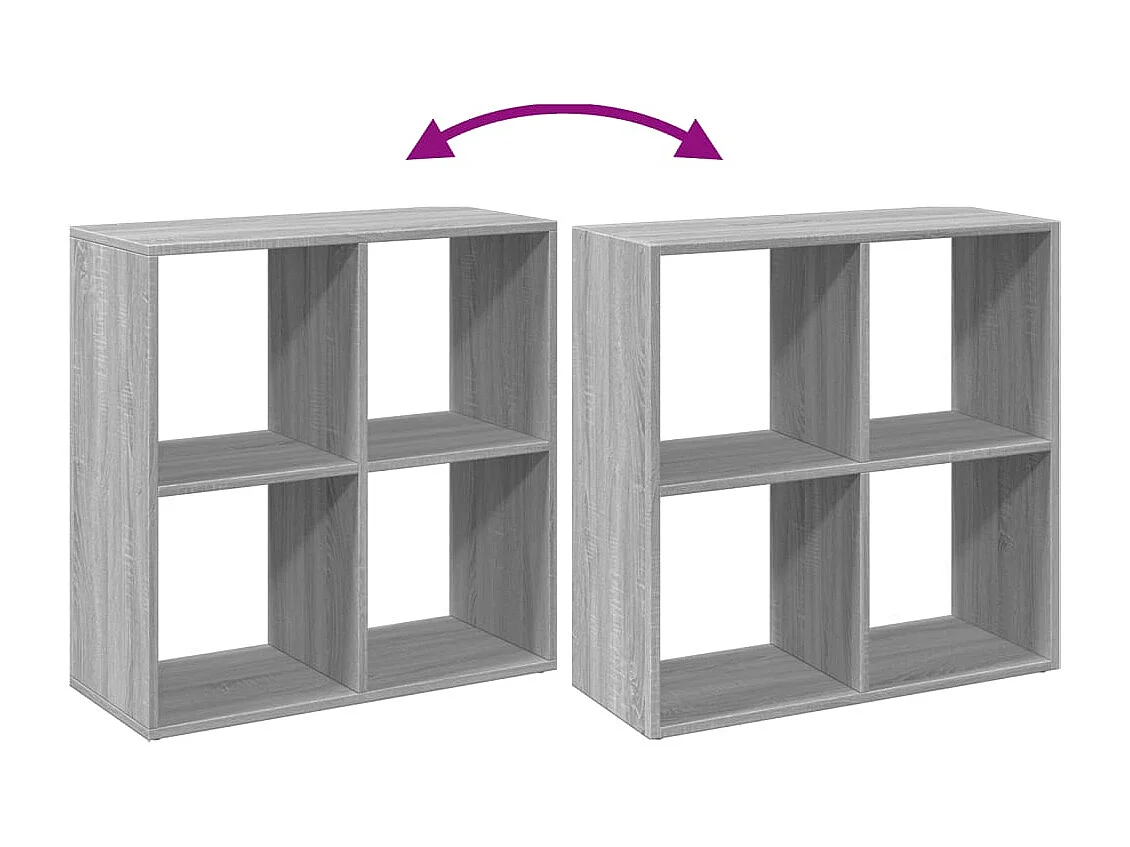 Sonoma Grey Room Divider Plank 69,5x29x69,5 cm
