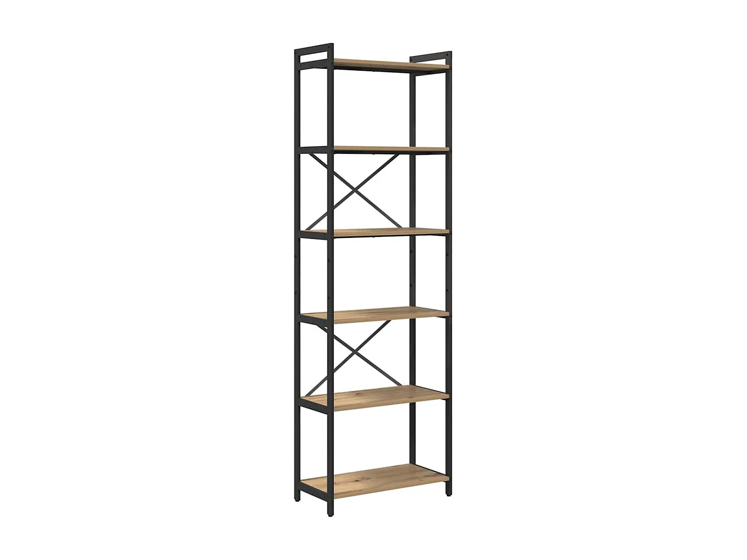 Bibliothèque chêne artisanal 60 x 30 x 188 cm