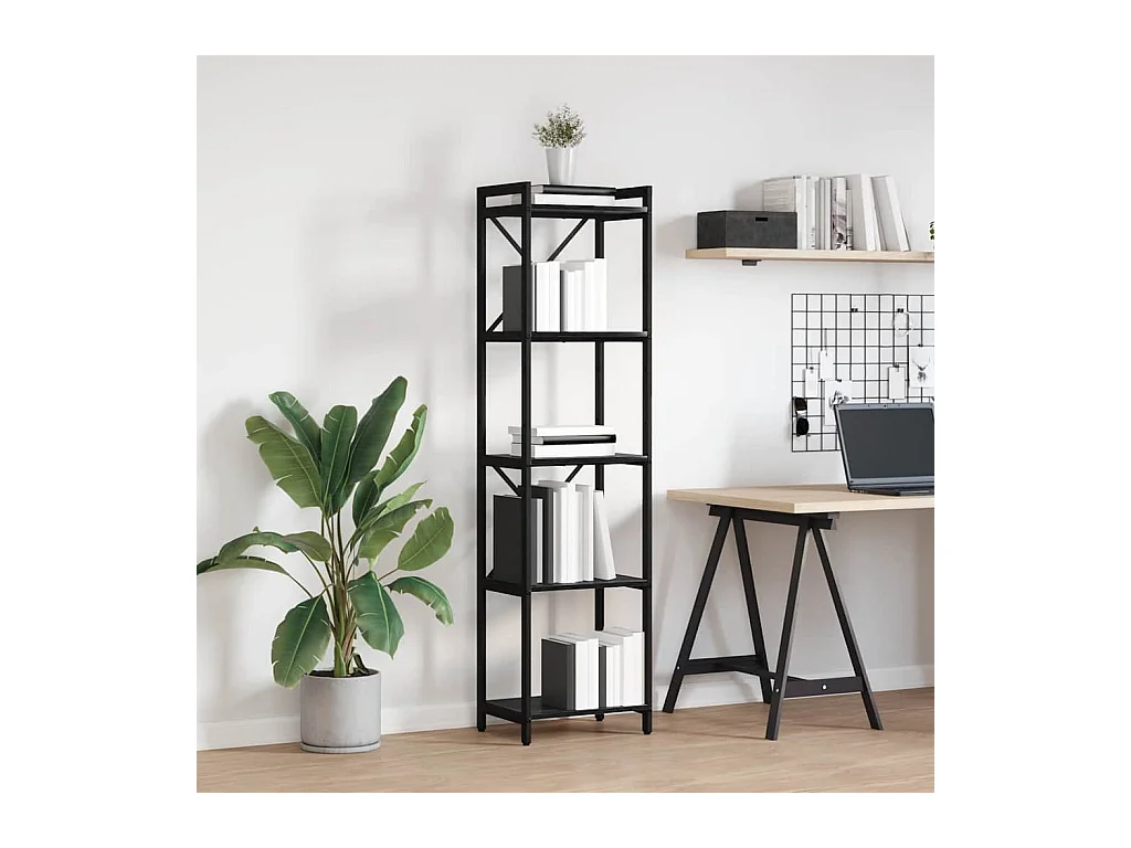 Bibliothèque Chêne noir 40 x 30 x 153 cm Bois d'ingénierie