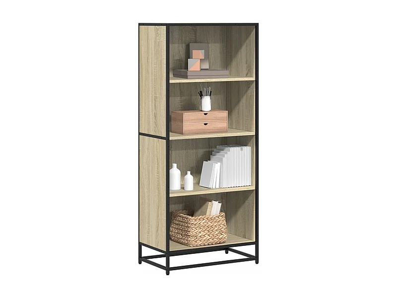Bibliothèque chêne sonoma 60x35x139 cm bois d'ingénierie