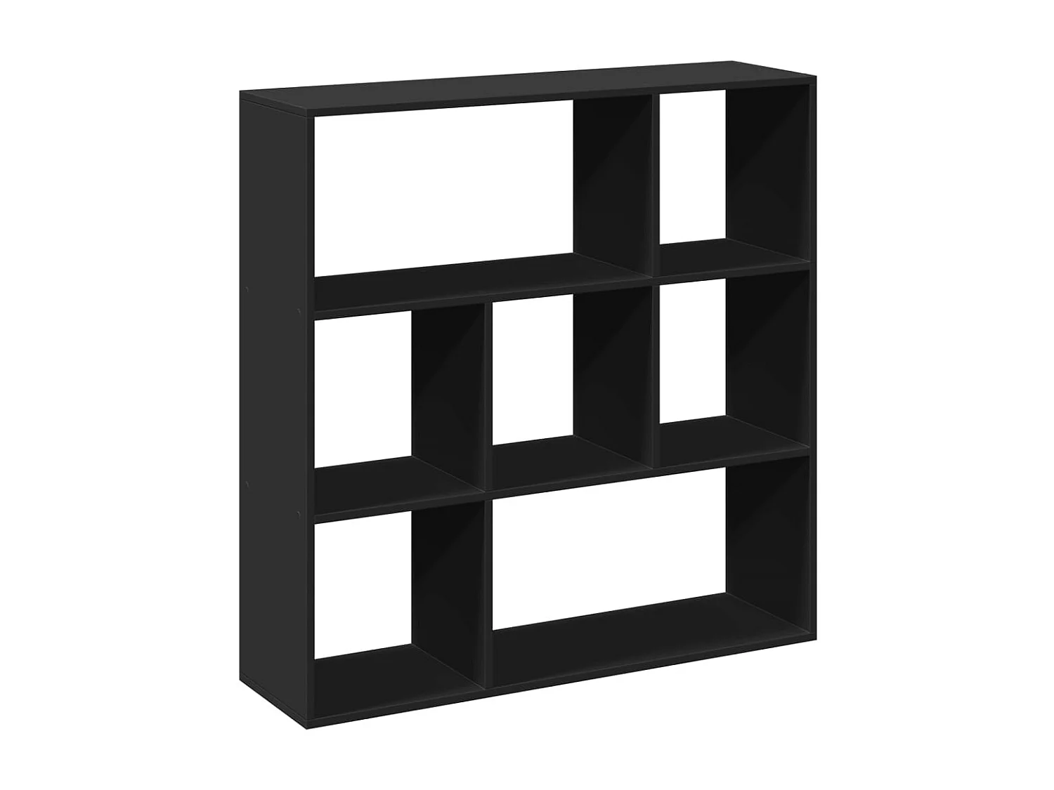 Mensola divisoria nera 102x29x103,5 cm