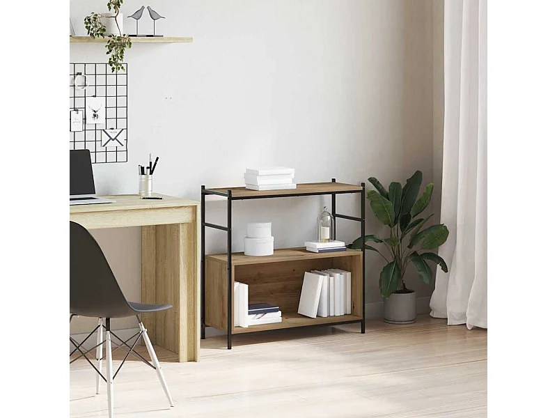 Bibliothèque Artisian Chêne 80x30x78,5 cm Bois d'ingénierie