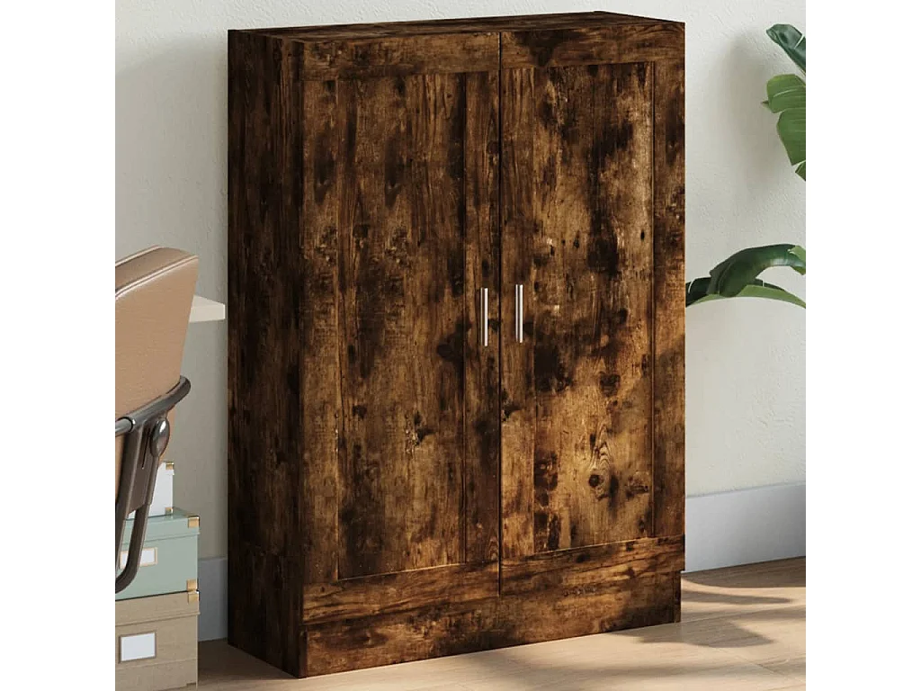 Libreria in rovere affumicato 82,5x30,5x115 cm in legno ingegnerizzato