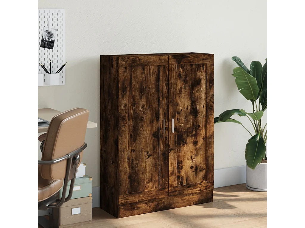 Libreria in rovere affumicato 82,5x30,5x115 cm in legno ingegnerizzato