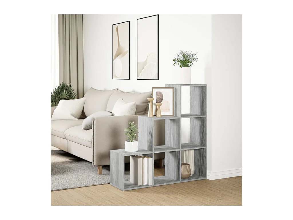 Sonoma Grey 3-laags kamerverdelerplank 99x29x99cm