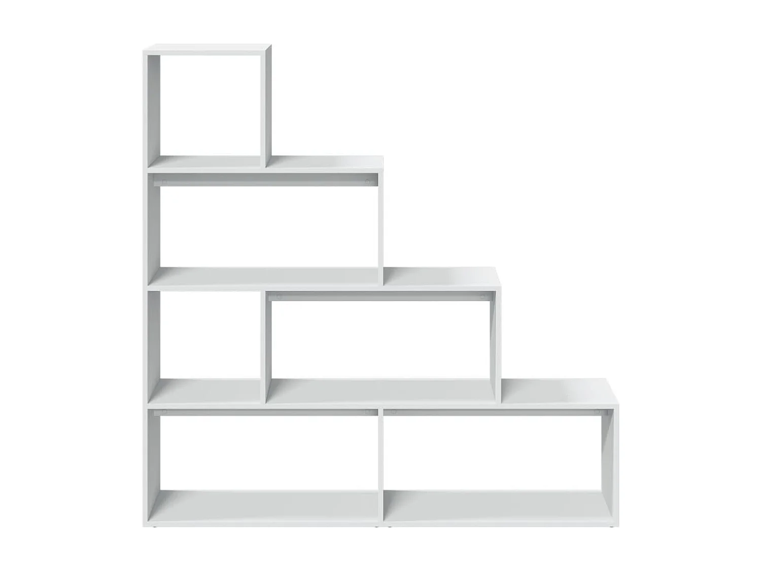 Scaffale divisorio a 4 ripiani bianco 143,5x29x143,5cm