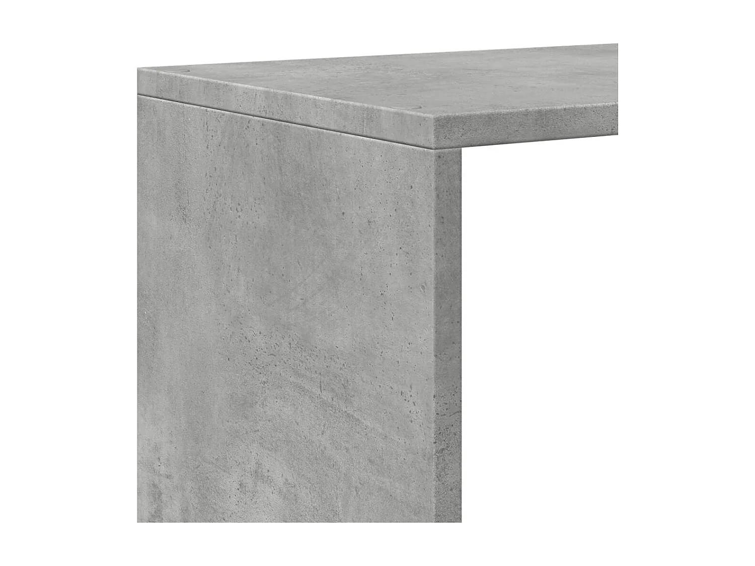 Scaffale divisorio a 3 ripiani, grigio cemento, 123x29x123 cm