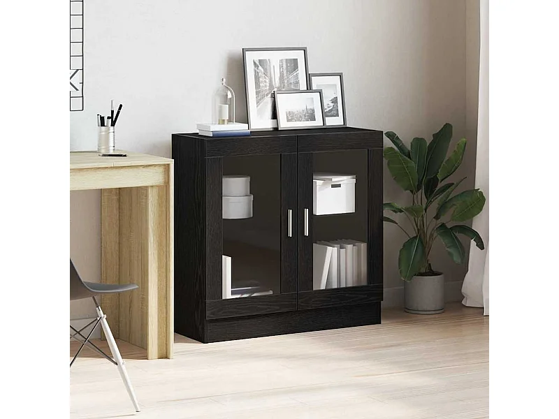 Libreria in rovere nero 82,5x30,5x80 cm in legno ingegnerizzato