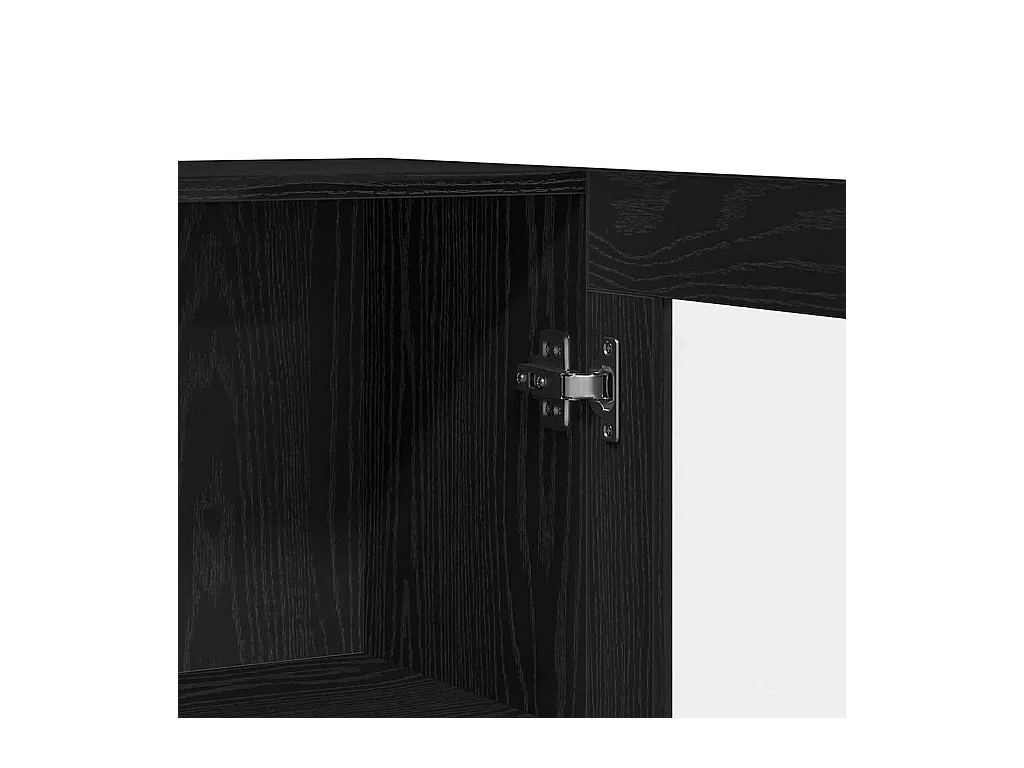 Bibliothèque Chêne Noir 82,5x30,5x80 cm en bois d'ingénierie