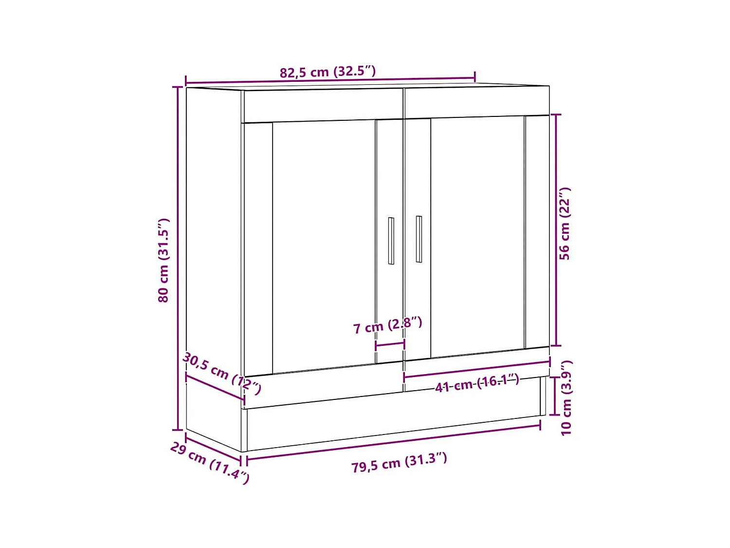 Bibliothèque Chêne Noir 82,5x30,5x80 cm en bois d'ingénierie
