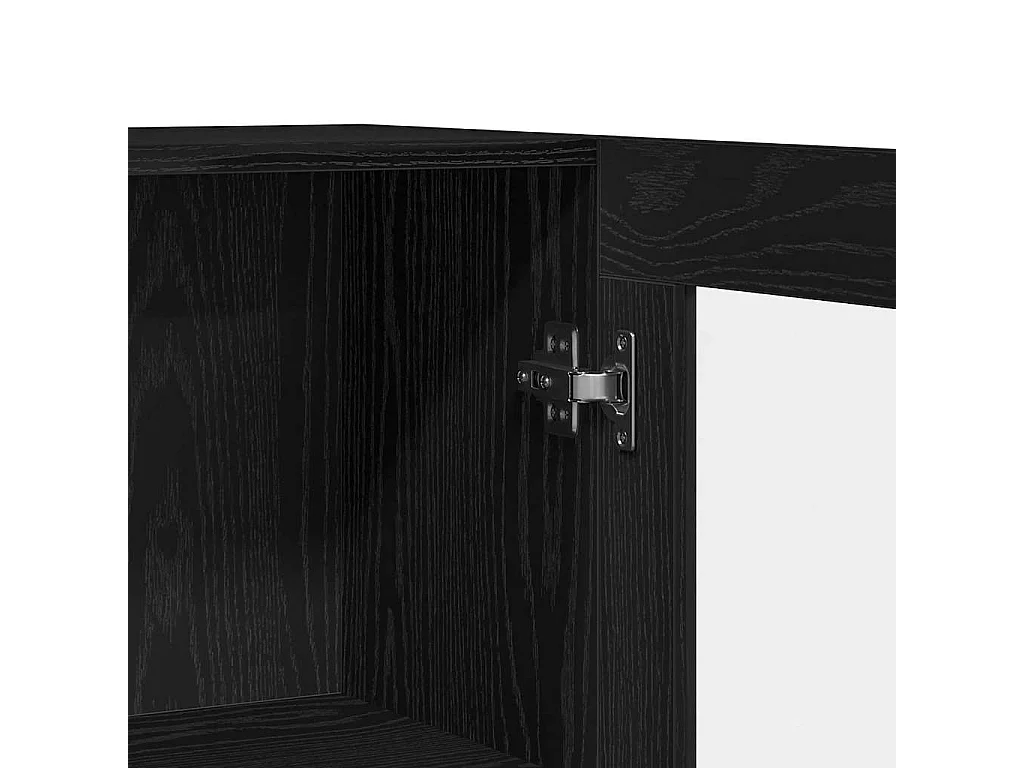 Bibliothèque Chêne Noir 82,5x30,5x80 cm en bois d'ingénierie