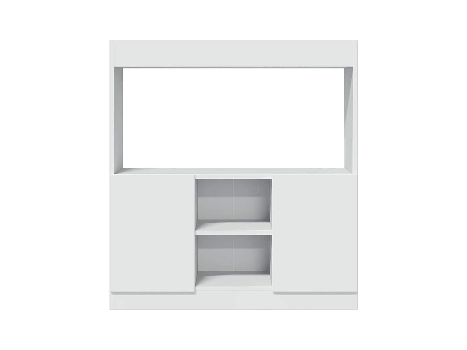 Credenza alta bianca 92x33x100 cm in legno ingegnerizzato