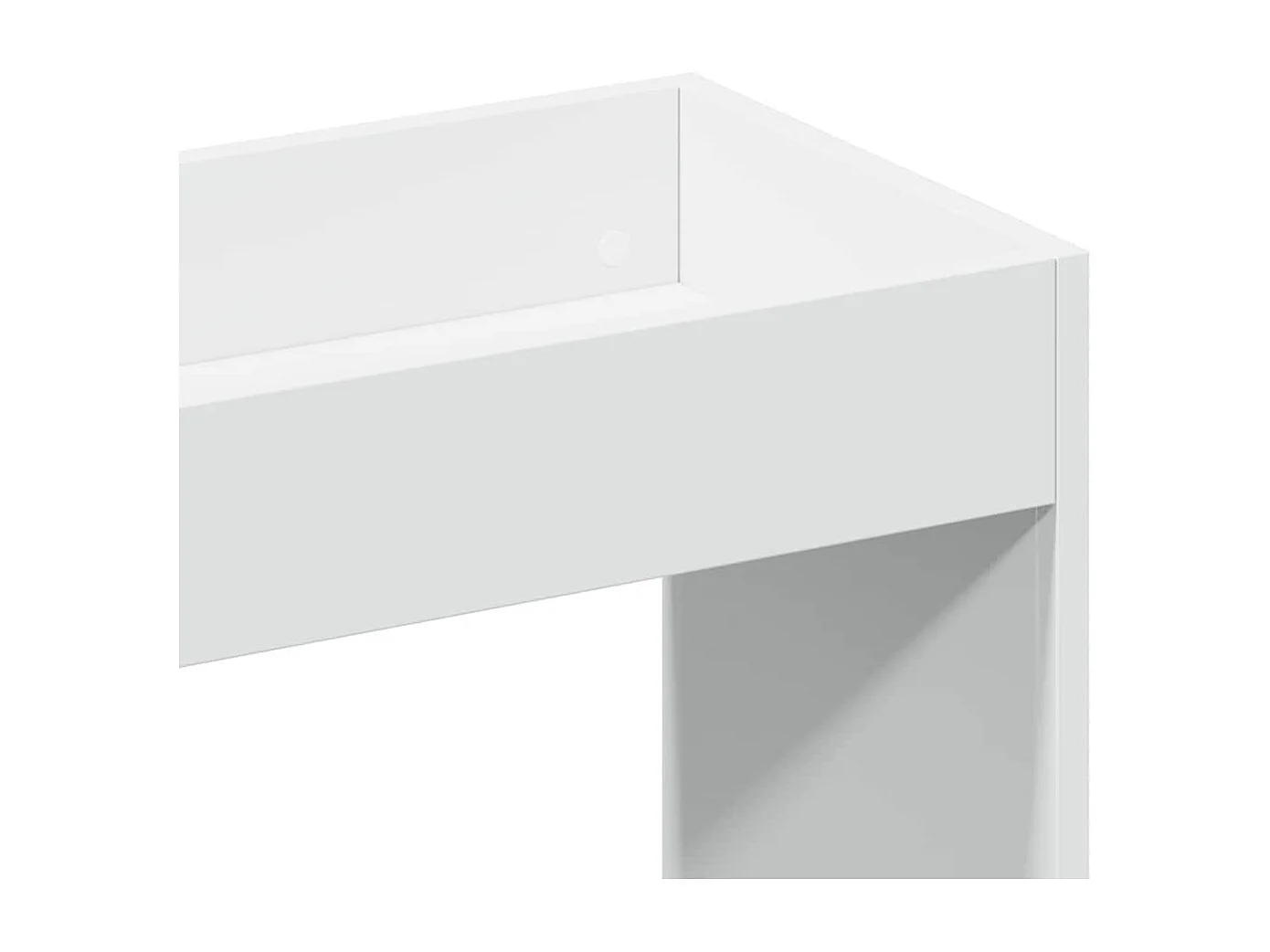 Credenza alta bianca 92x33x100 cm in legno ingegnerizzato