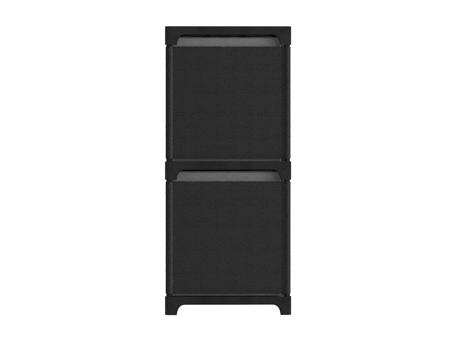 Étagère d'affichage 6 cubes et boîtes Noir 103x30x72,5 cm Tissu