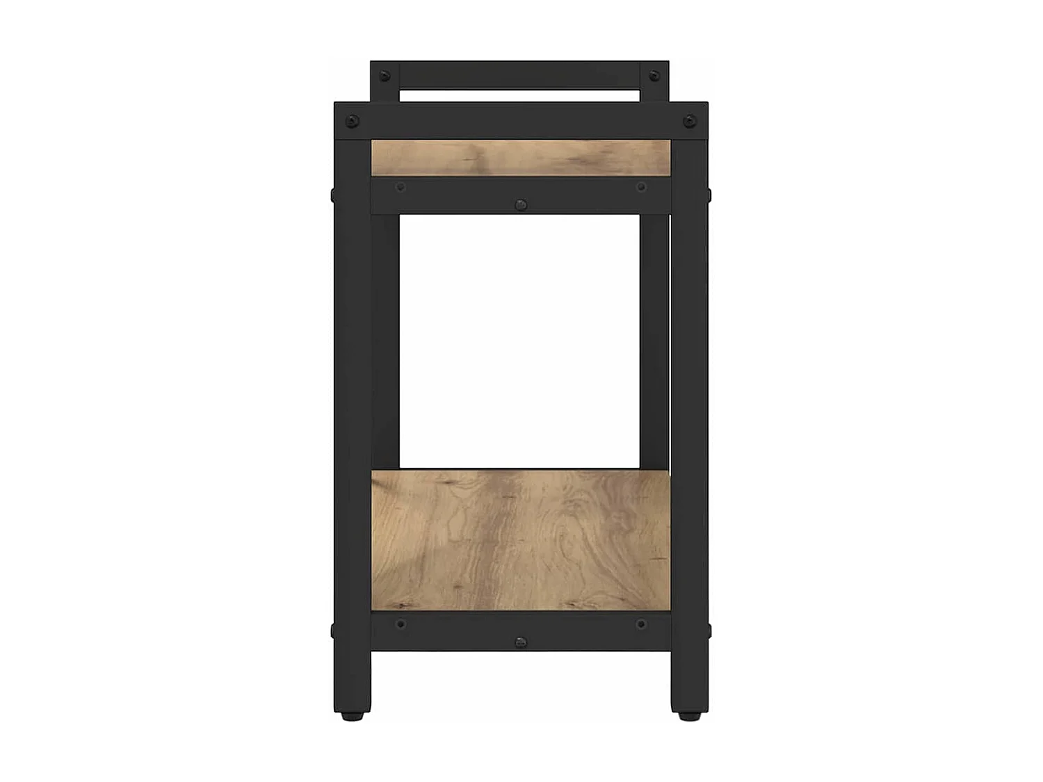 Librería artesanal de roble 60 x 30 x 48,5 cm MDF y acero