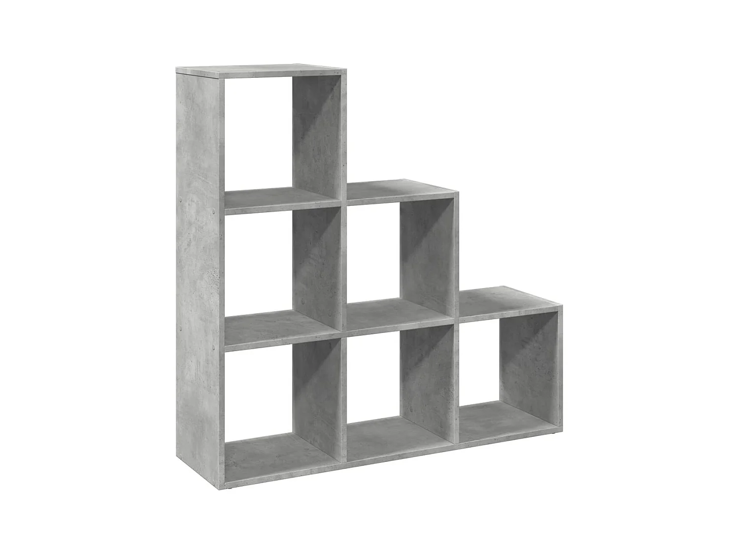 3-laags roomdividerplank betongrijs 99x29x99 cm