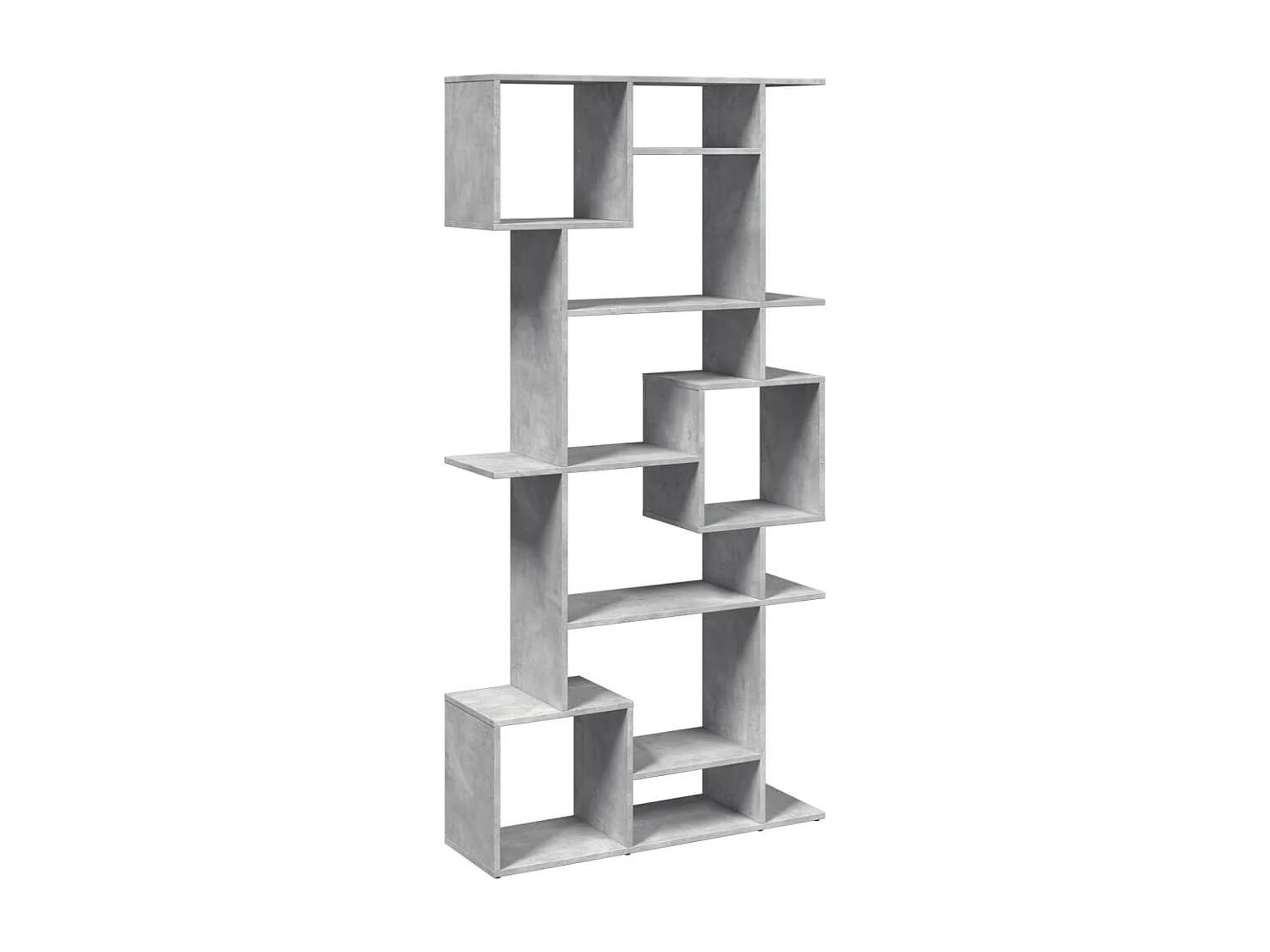 Libreria grigio cemento 92x29x188 cm in legno ingegnerizzato