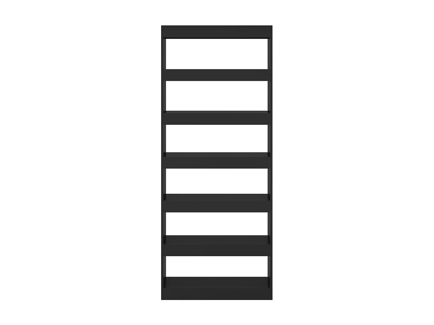 Bibliothèque/Séparateur de pièce noir bois d'ingénierie