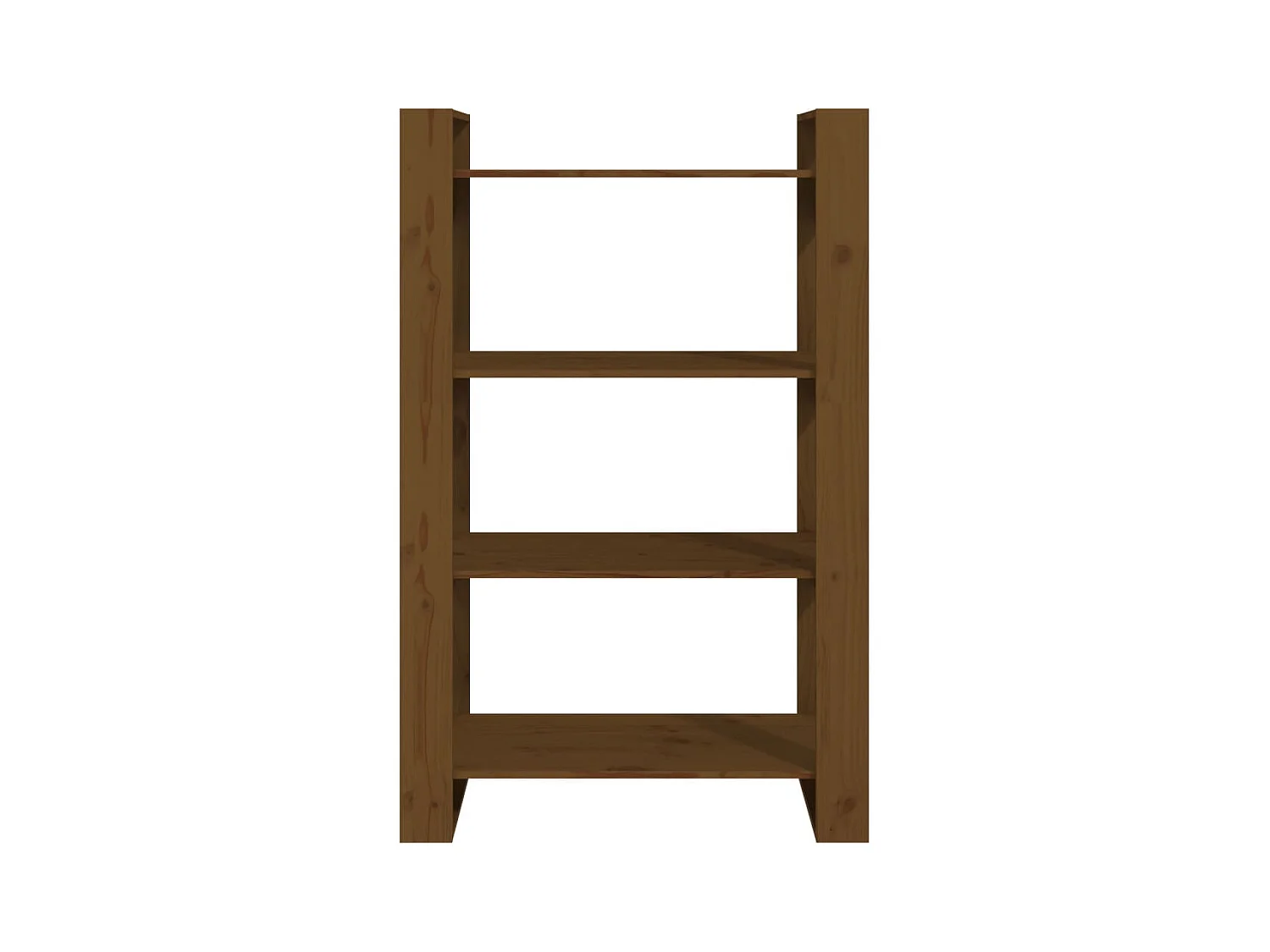 Boekenkast/Scheidingswand Honingbruin 80x35x125 cm Massief hout