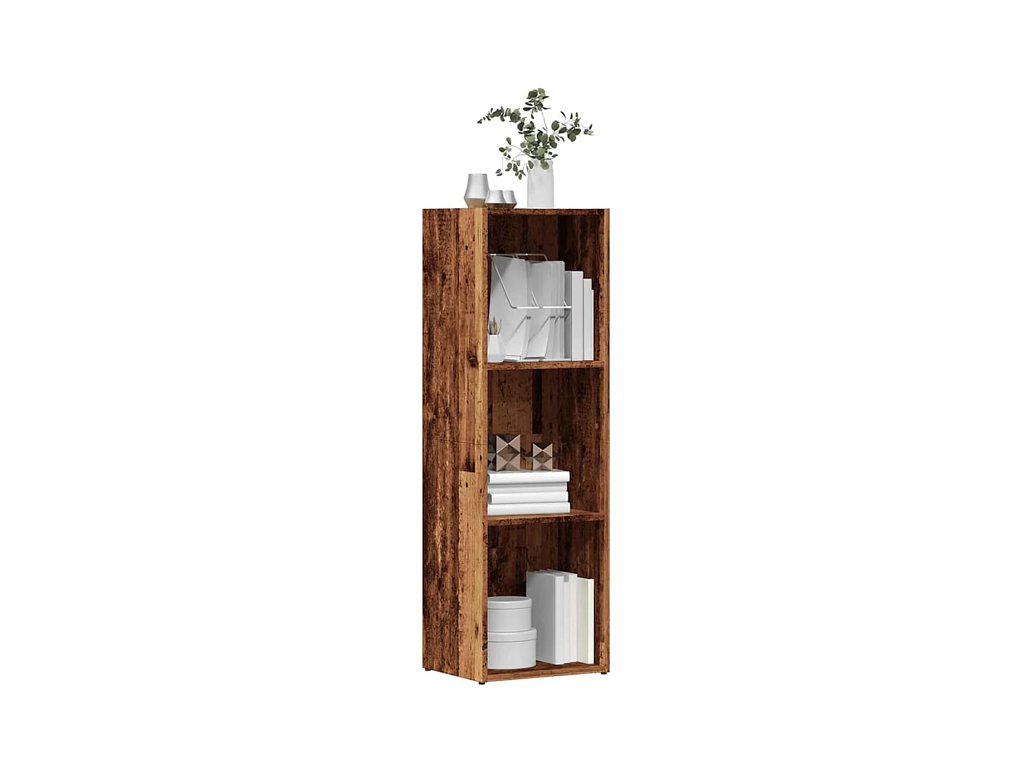 Bibliothèque vieux bois 36x30x114 cm bois d'ingénierie