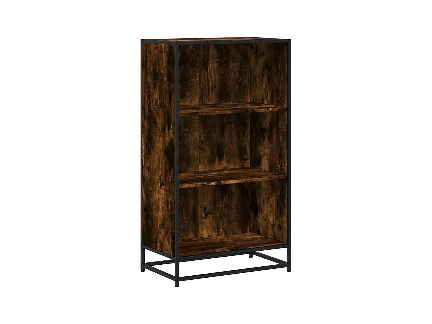 Bibliothèque chêne fumé 60x35x107,5 cm bois d'ingénierie