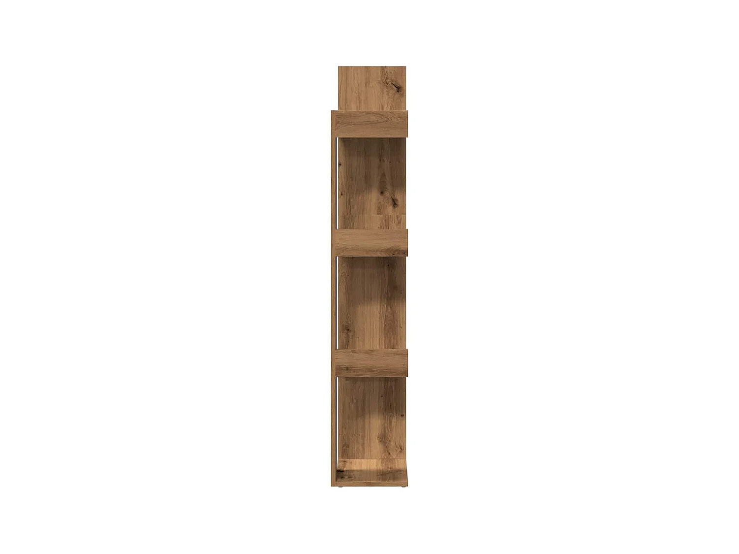 Bibliothèque chêne artisanal 86x25,5x140 cm bois d'ingénierie