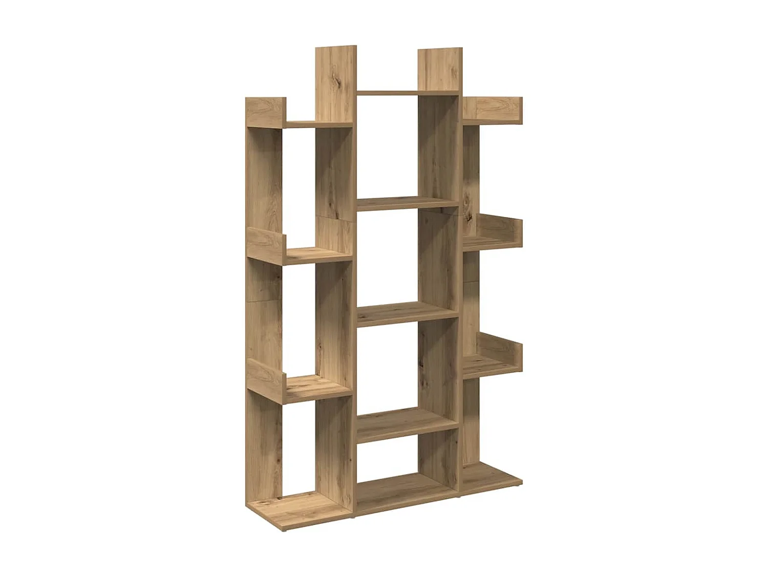 Libreria artigianale in rovere 86x25,5x140 cm in legno ingegnerizzato