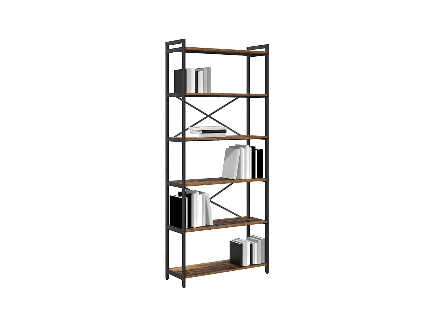 Bibliothèque Bois ancien 80 x 30 x 188 cm Bois d'ingénierie