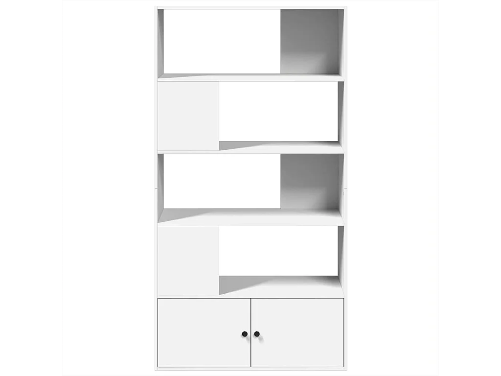 Libreria bianca 100x36x189 cm in legno ingegnerizzato