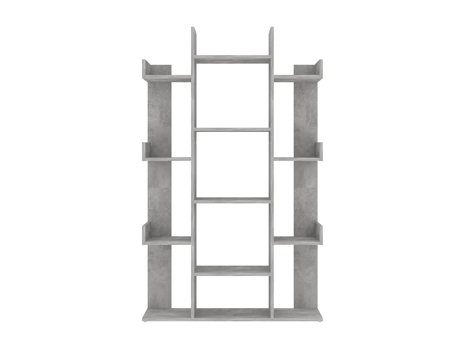 Bibliothèque Gris béton 86x25,5x140 cm Bois d’ingénierie