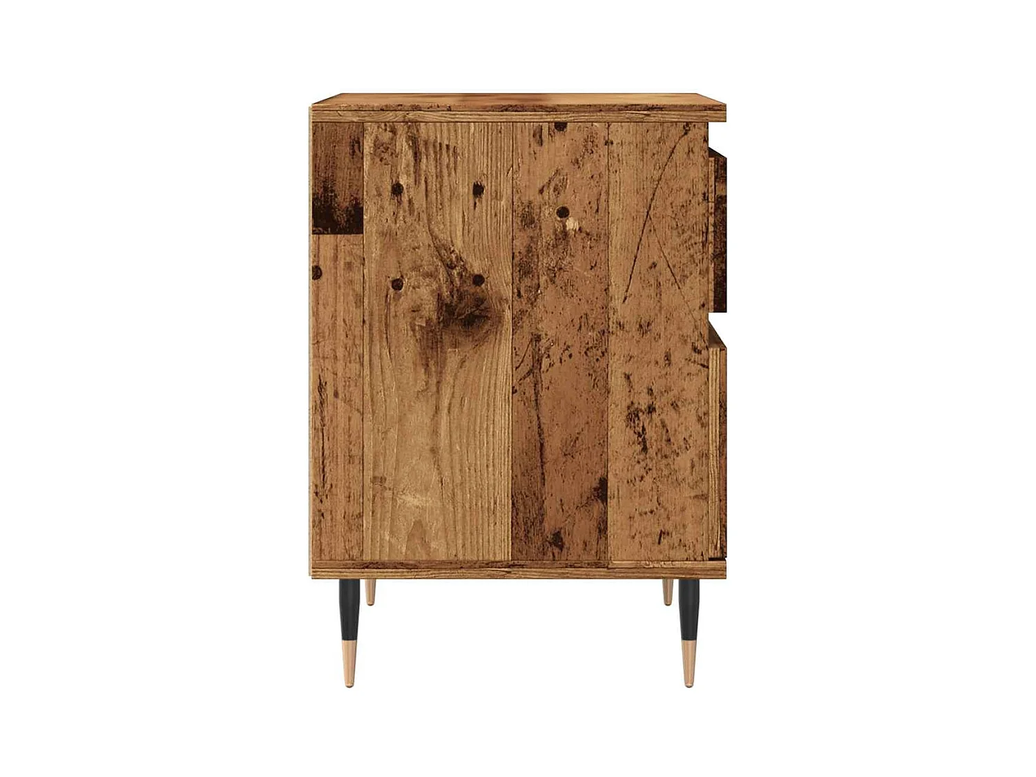 Tables de chevet 2 pcs vieux bois 40x35x50 cm bois d’ingénierie