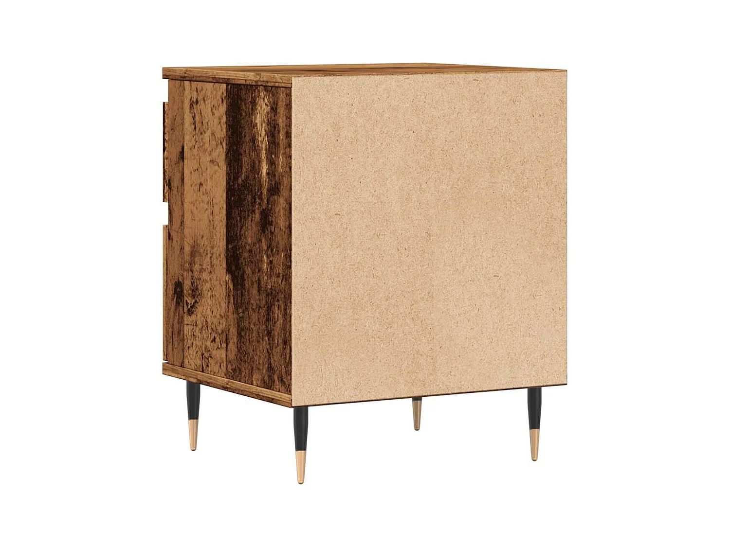 Tables de chevet 2 pcs vieux bois 40x35x50 cm bois d’ingénierie