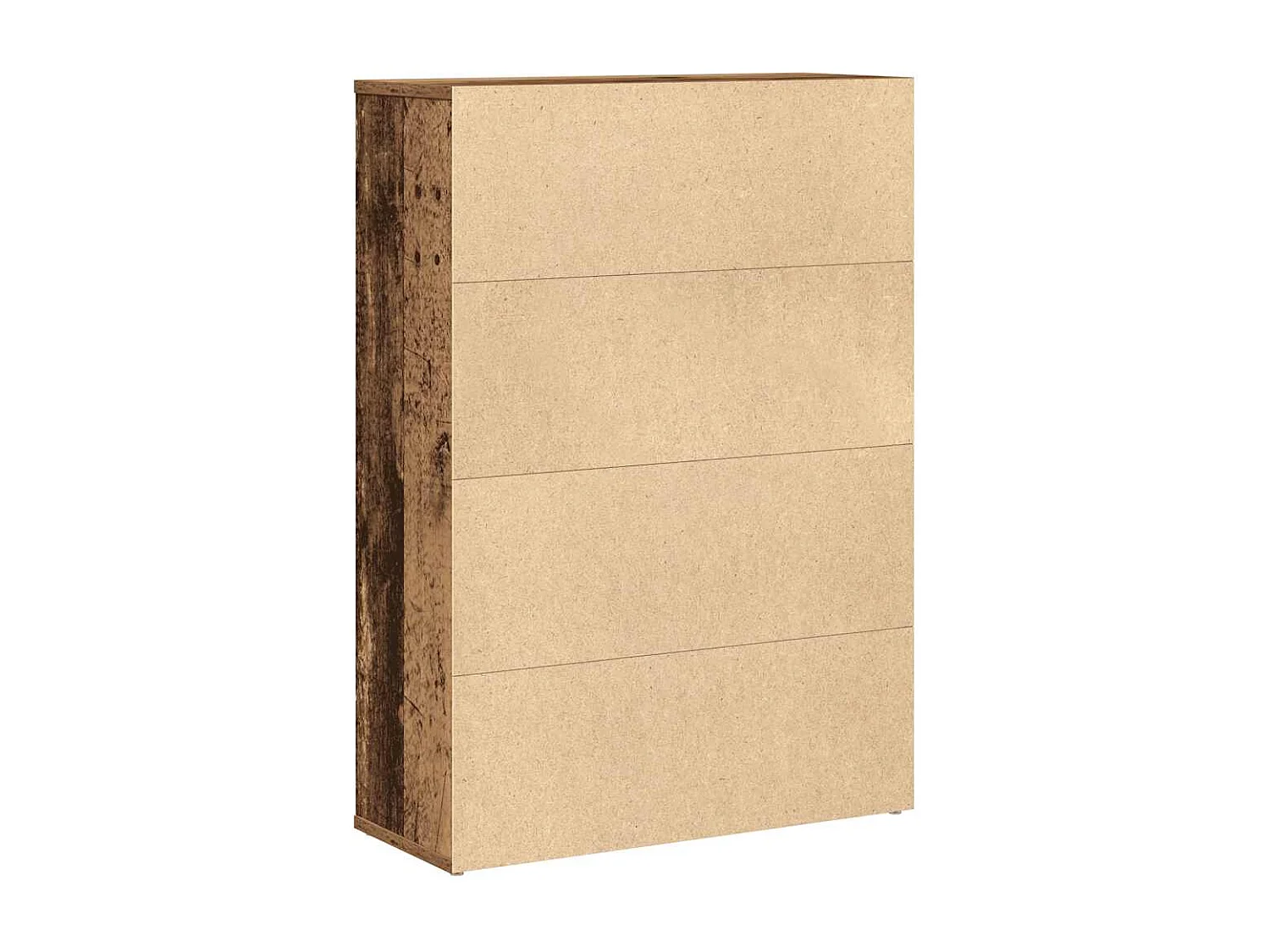 Oude houten boekenkast 60x24x85 cm bewerkt hout
