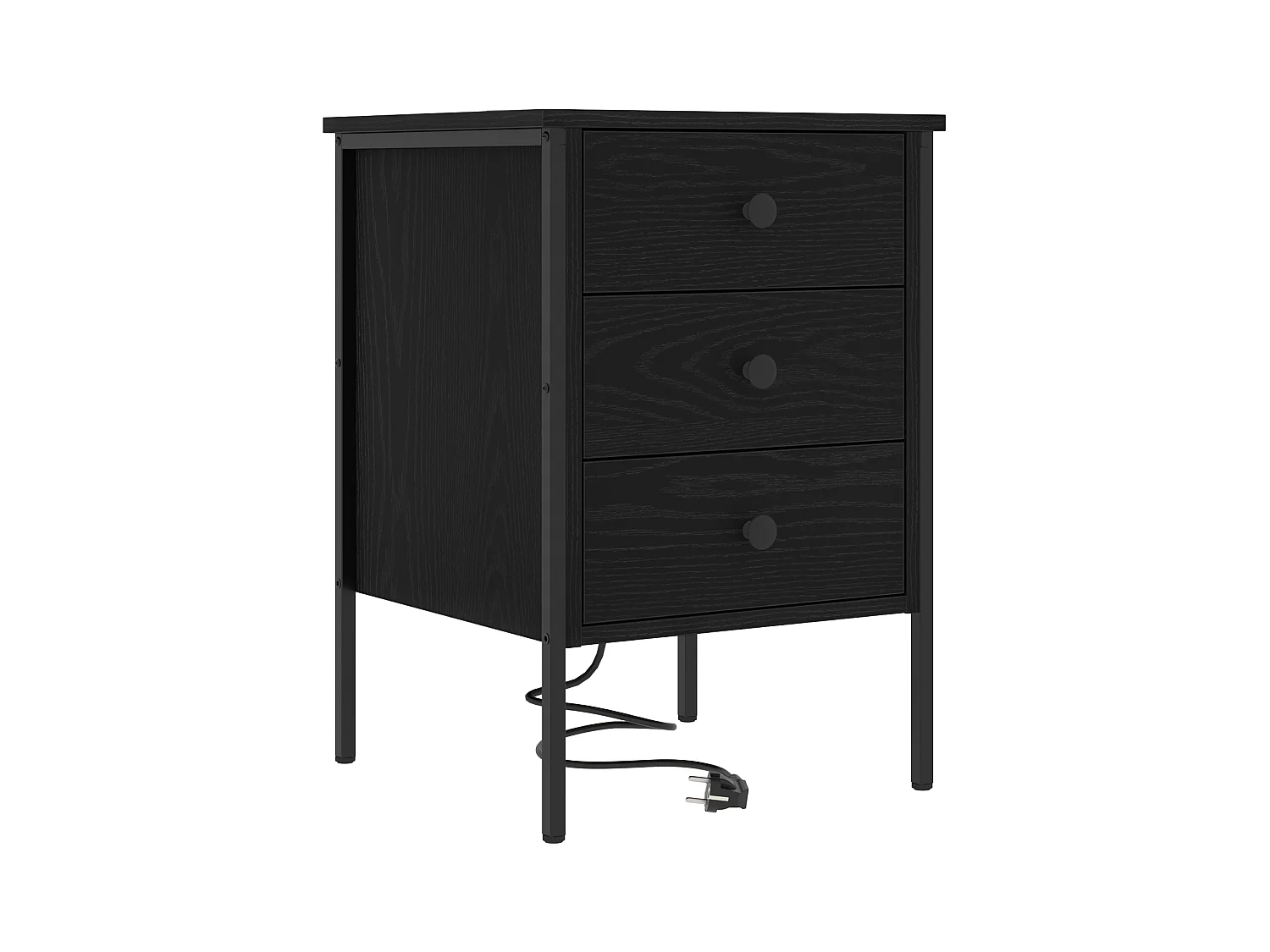 Cabinet de chevet Chêne noir 42 x 41 x 61 cm Bois d'ingénierie