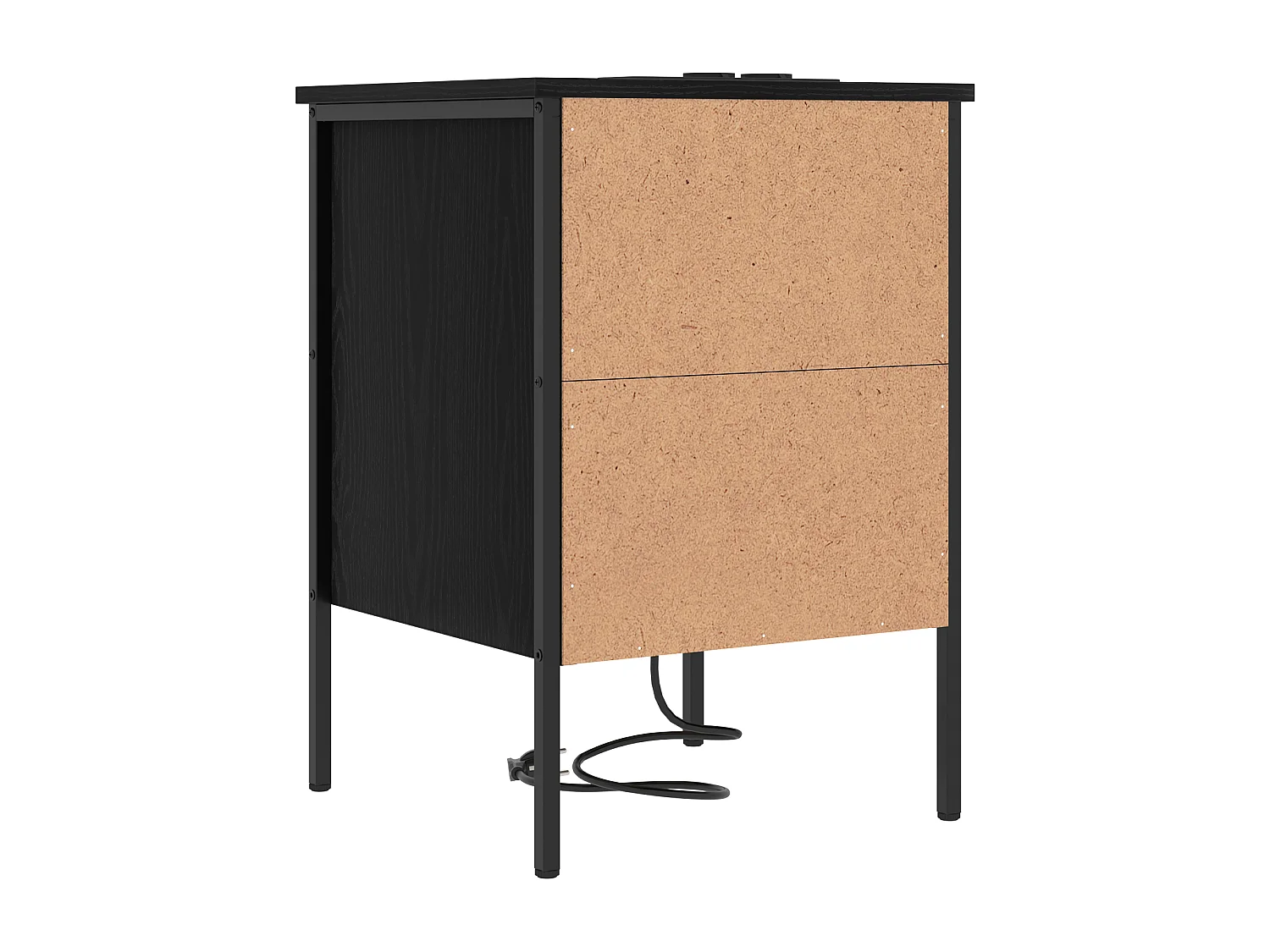 Cabinet de chevet Chêne noir 42 x 41 x 61 cm Bois d'ingénierie