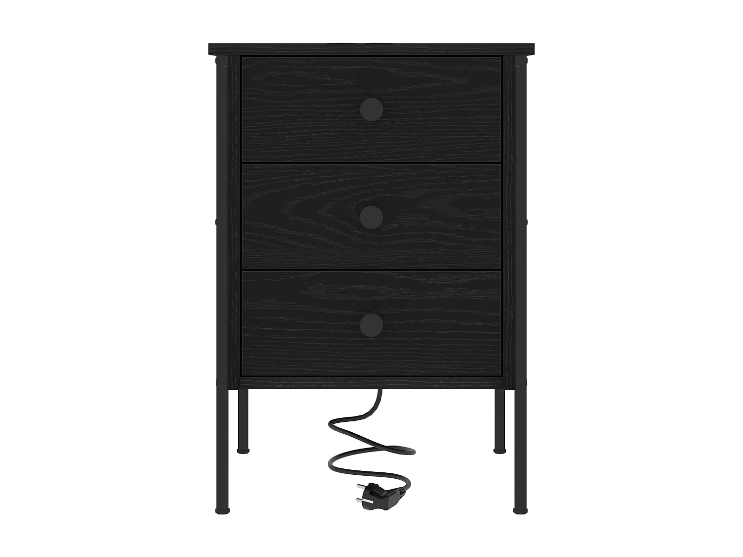 Cabinet de chevet Chêne noir 42 x 41 x 61 cm Bois d'ingénierie