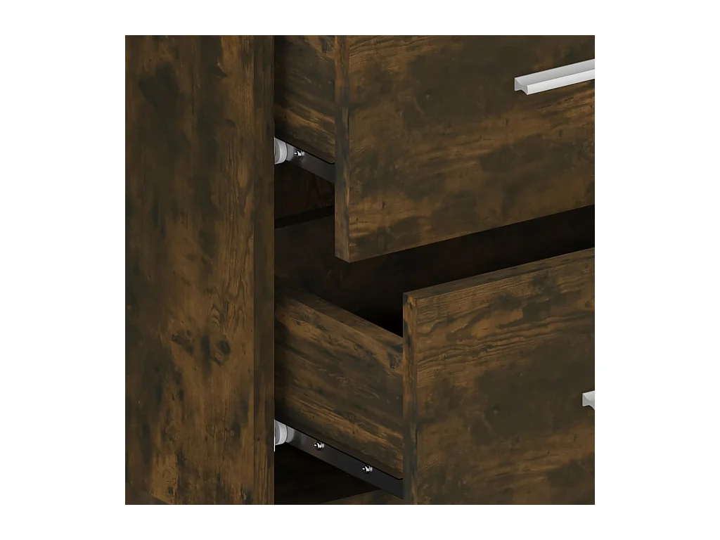 Table de chevet murale Chêne fumé