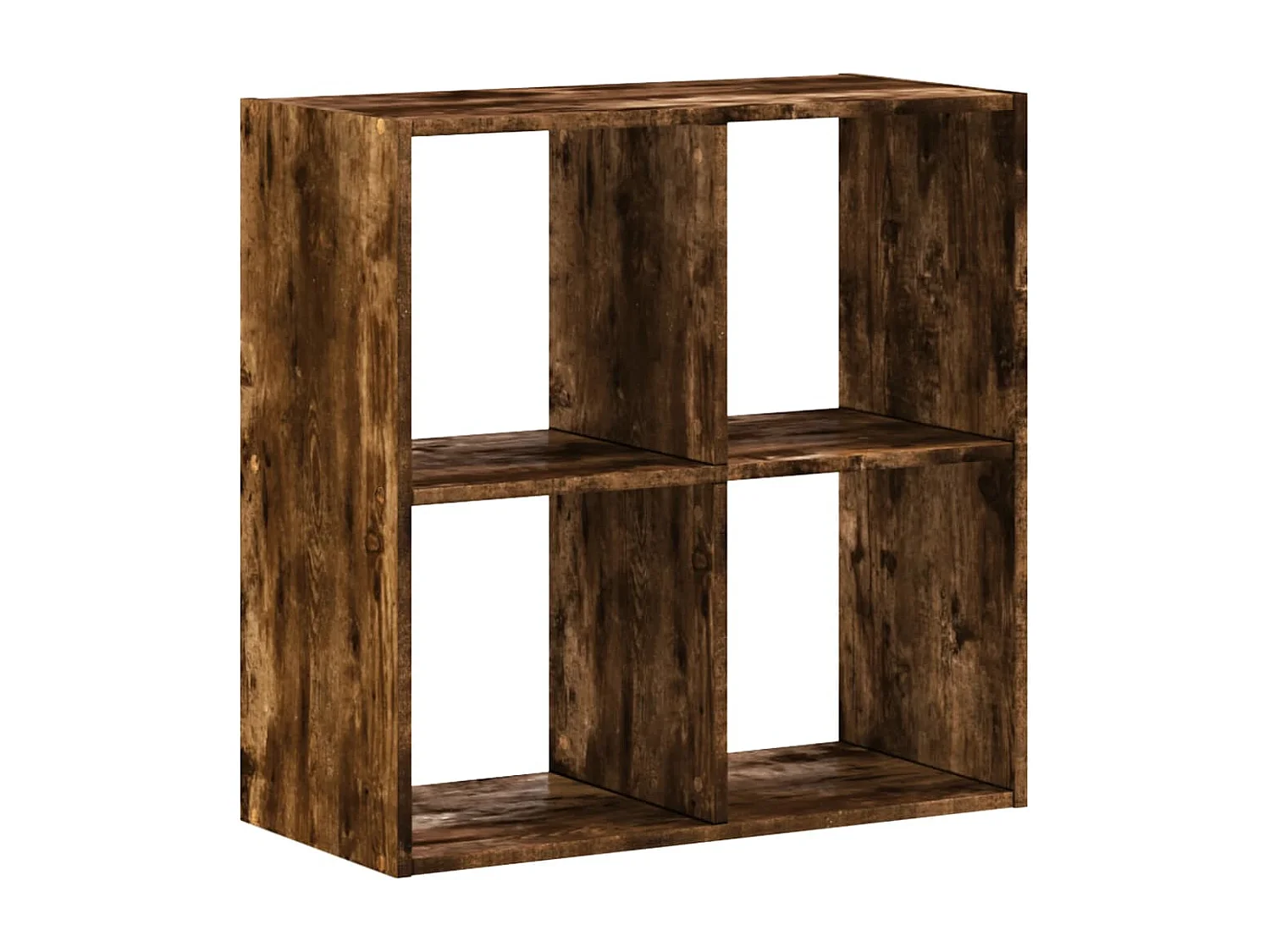 Bücherregal aus geräucherter Eiche, 68,5 x 32 x 68,5 cm, Holzwerkstoff