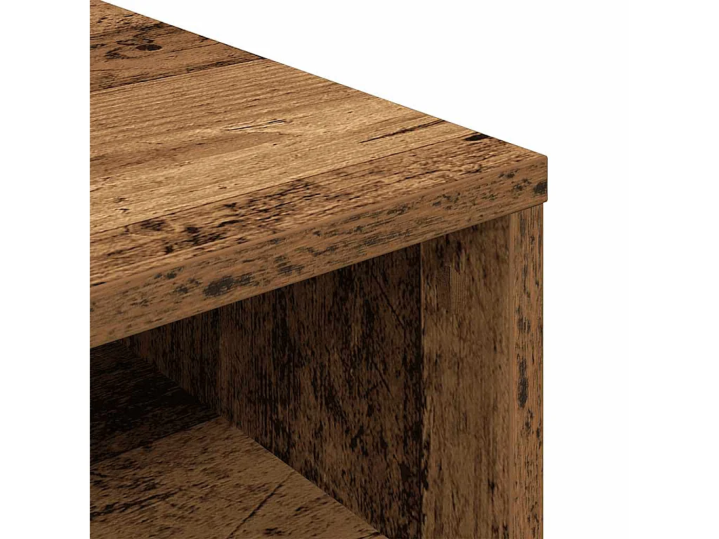 Bibliothèque vieux bois 34x31x80 cm bois d'ingénierie